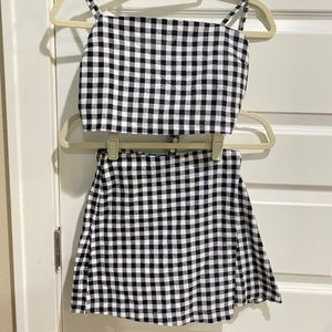 Small 2 piece checkered set